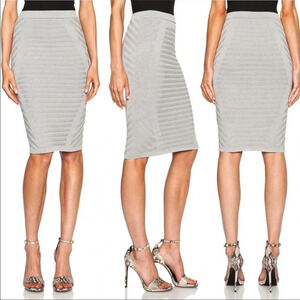 Jonathan Simkhai gray midi skirt